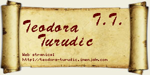 Teodora Turudić vizit kartica